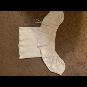 White off the shoulder top